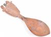 5x assorted native carved wooden spoons - 7