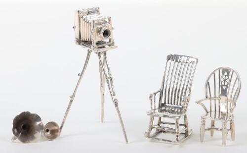 A selection of silver miniatures