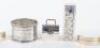 An Italian silver lipstick holder (.800), a silver napkin ring - 2