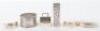 An Italian silver lipstick holder (.800), a silver napkin ring - 3