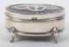 An Edwardian silver and tortoishell pique work box, Henry Matthews, Birmingham 1907 - 2