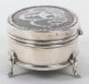 An Edwardian silver and tortoishell pique work box, Henry Matthews, Birmingham 1907 - 4