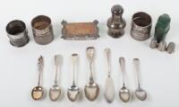 A selection of silver including