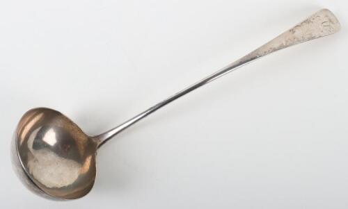 A George III Scottish silver ladle, James McKay, Edinburgh 1789