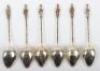 A set of six Chinese silver apostle spoons, Zee Wo, Shanghai - 3