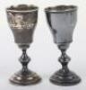 A pair of Russian silver vodka glasses, Moscow 84 Zolotnik - 2