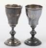 A pair of Russian silver vodka glasses, Moscow 84 Zolotnik - 5