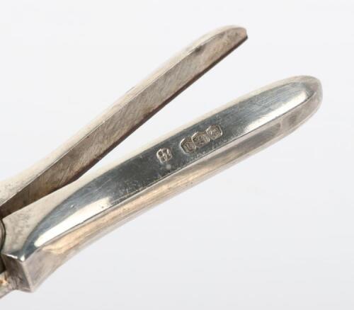 A pair of Thomas Bradbury & Son silver grape scissors