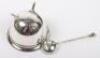 A Victorian silver cruet set, Mappin & Webb, 1889 - 2