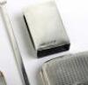 An Edwardian silver cigarette case, 1902, a silver matchbox holder 1915 - 4