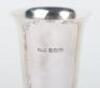 A pair of 1960&rsquo;s silver vases, 13cmH 244g - 2