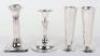 A pair of 1960&rsquo;s silver vases, 13cmH 244g - 6