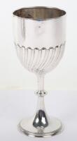 An Edwardian silver goblet, 1907 Birmingham