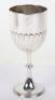 An Edwardian silver goblet, 1907 Birmingham