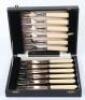 A selection of silver plated cased sets - 3