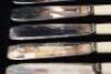 A selection of silver plated cased sets - 6