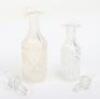 A Victorian silver and silver plated glass cruet set - 12