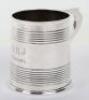 A Victorian silver mug, Thomas Whitehouse, London 1871 - 3