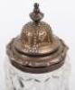 A Victorian silver and silver plated glass cruet set - 19