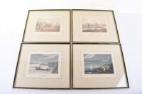A set of four 19th century coloured engravings aquatints of hunting scenes