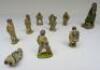 Ten Kew Cricketers with various other items - 6