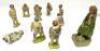 Ten Kew Cricketers with various other items - 8