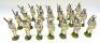 Britains three sets 24B small size Whitejackets - 4