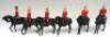 Britains second grade cavalry with white helmets - 2