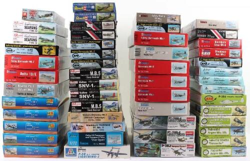 Fifty-two 1:72 scale model Aircraft kits