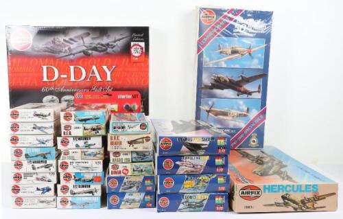 Thirty Airfix 1:72 scale model Aircraft kits,