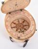 ^ Very rare oval ivory diptych combined pocket compass, sundial and brass nocturnal dated 1593 - 4