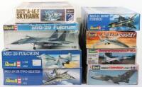 Seven Revell 1:32 scale model Aircraft kits