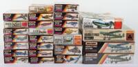 Twenty-six Matchbox 1:72 scale Fighter Aircraft model kits