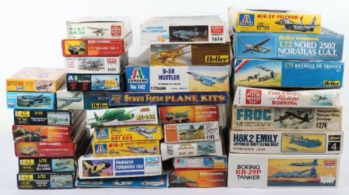 Thirty-Three 1:72 scale aircraft model kits,