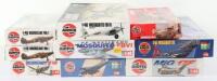 Nine Airfix 1:48 scale model Aircraft kits