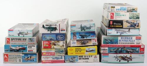 Twenty one various 1:48 scale model Aircraft kits