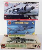 Three Airfix 1:24 scale Fighter Jet Aircraft model kits