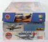 Heller and two Airfix 1:24 scale WWII Fighter Aircraft model kits - 2