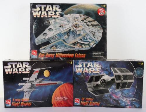 Three AMT ERTL Star Wars model kits