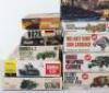 Sixteen various model Armoured vehicle kits - 2