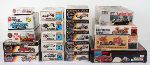 Collection of twenty various model vehicle kits
