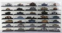 Quantity of Atlas editions diecast military tank models,