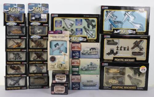 Quantity of Corgi “fighting Machines” boxed diecast military models