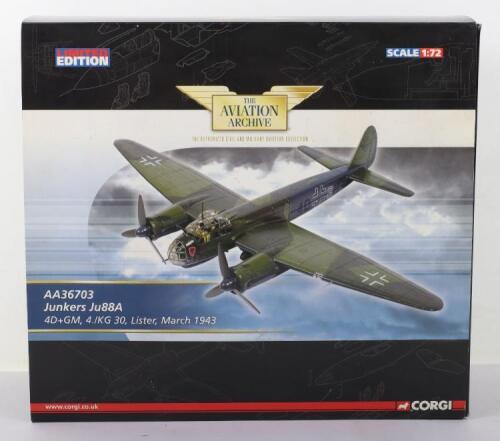 Corgi “The Aviation Archive” AA36703 Junkers Ju88A diecast boxed model aircraft