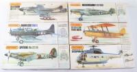 Six Matchbox 1:32 scale aircraft model kits