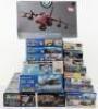 Sixteen Revell 1:72 scale aircraft model kits