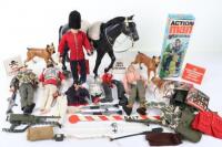 A Large Quantity of Vintage Action Man Dolls, Clothes and equipment