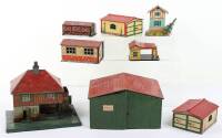 Quantity of German Tinplate Buildings, 00 gauge and larger