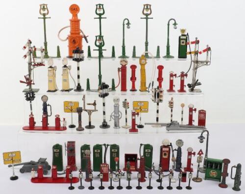 A Quantity of Petrol Pumps, Road Signs and Street Furniture