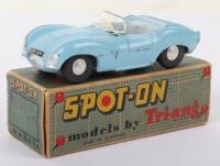 Tri-ang Spot On Model 107 Jaguar XKSS light blue body